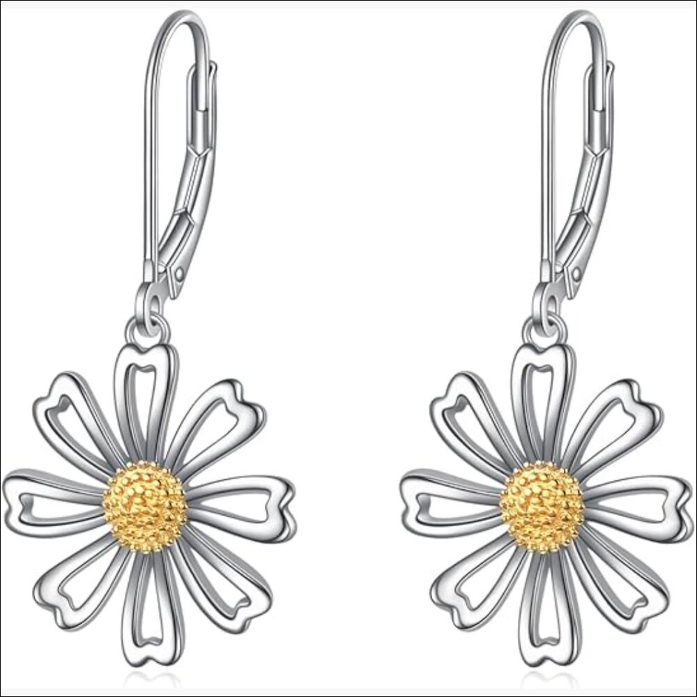 925 Sterling Silver Leverback Drop Dangle Earrings Hypoallergenic